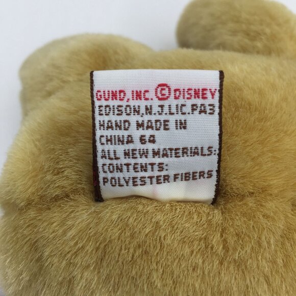 Disney Classic Pooh Gund Plush Christmas Bear Santa Hat Scarf 10" Stuffed Animal - Picture 5 of 12